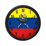venezuela flag wall clock